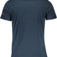 Blue Cotton Men T-Shirt