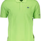 Green Cotton Men Polo Shirt