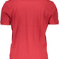 Red Cotton Men Polo Shirt