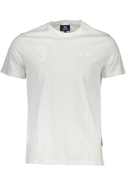 White Cotton Men T-Shirt