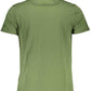 Green Cotton Men T-Shirt