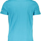 Light Blue Cotton Men T-Shirt