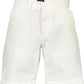 White Cotton Men Bermuda
