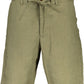 Green Linen Men Bermuda Shorts