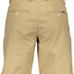 Beige Cotton Men Bermuda