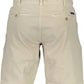 Beige Cotton Men Bermuda