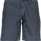 Blue Organic Cotton Men Bermuda