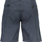 Blue Organic Cotton Men Bermuda