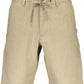 Beige Linen Men Bermuda Shorts