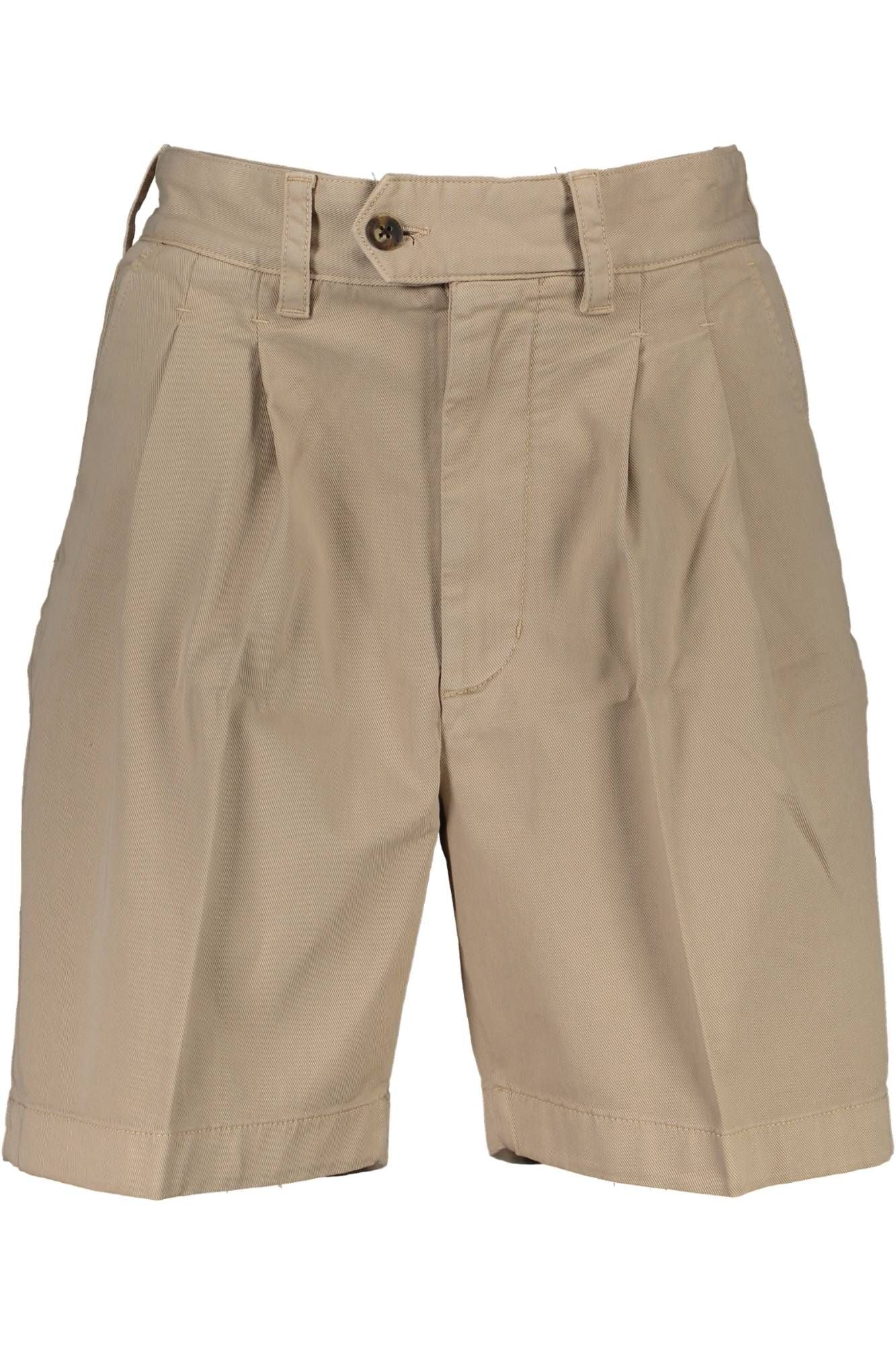 Beige Cotton Men Pants