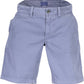 Blue Cotton Men Bermuda