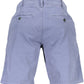 Blue Cotton Men Bermuda