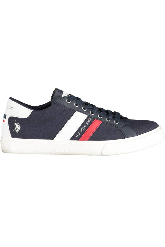 Blue Cotton Men Sneaker