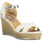 White Polyester Women Sandal