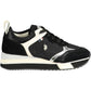 Black Polyester Women Sneaker