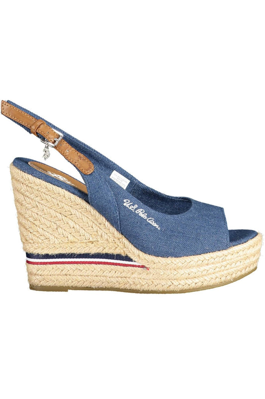 Blue Cotton Women Sandal