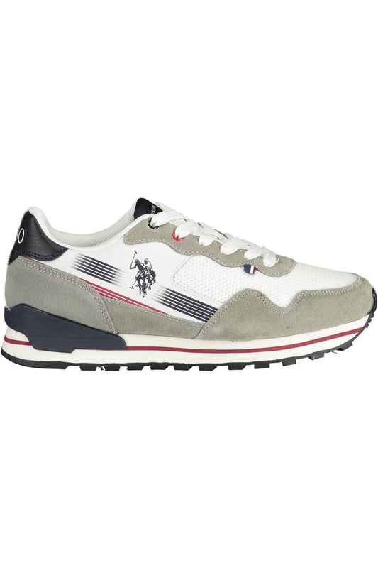 White Polyester Men Sneaker