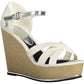 White Cotton Women Sandal