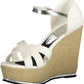 White Cotton Women Sandal