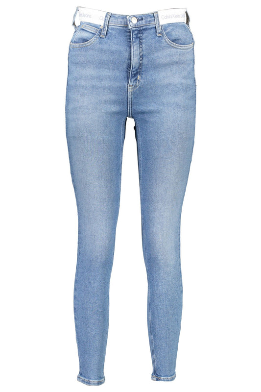 Light Blue Cotton Women Jeans