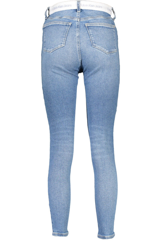 Light Blue Cotton Women Jeans