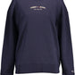 Blue Cotton Women Sweater