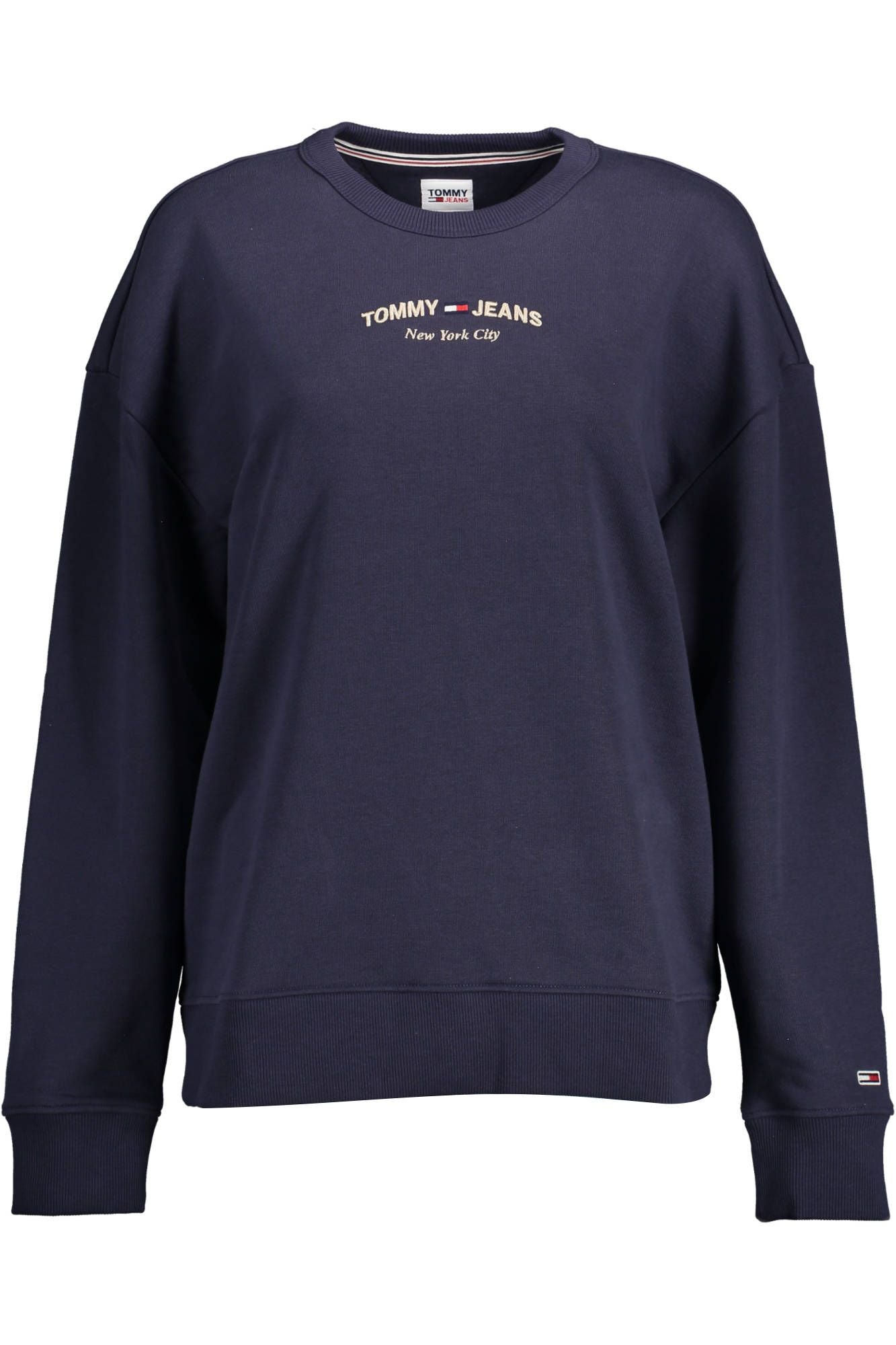 Blue Cotton Women Sweater
