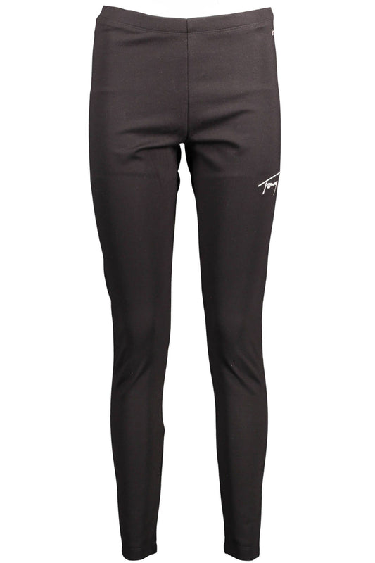 Black Polyester Women Legging
