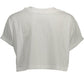White Cotton Women T-Shirt