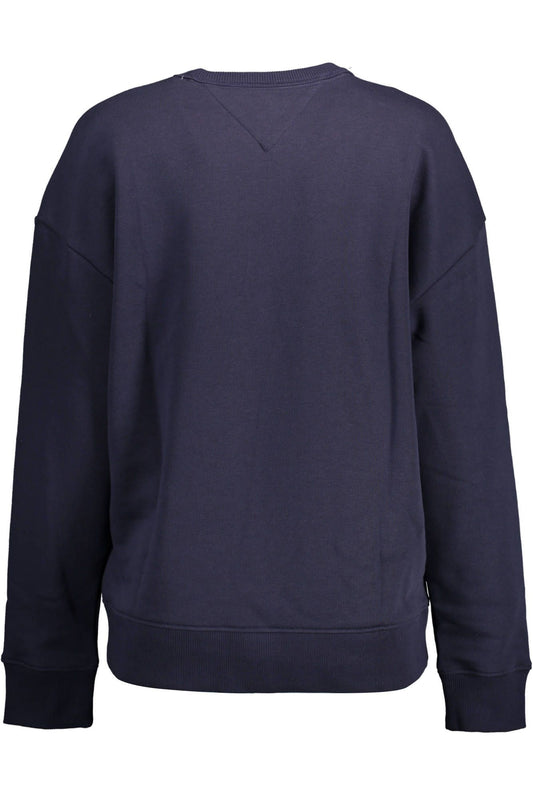 Blue Cotton Women Sweater