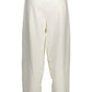 White Cotton Women Trousers