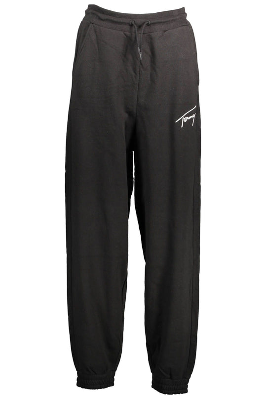 Black Cotton Women Sport Pant