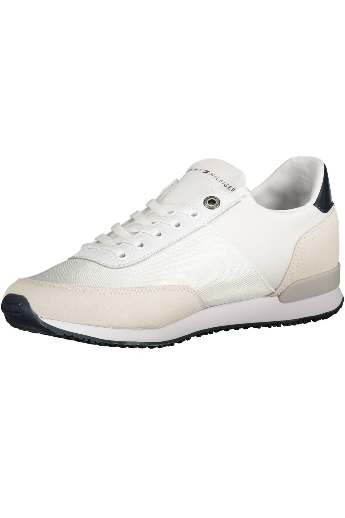 White Polyester Men Sneaker