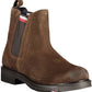 Brown Polyester Men Boot