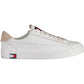 White Polyester Women Sneaker