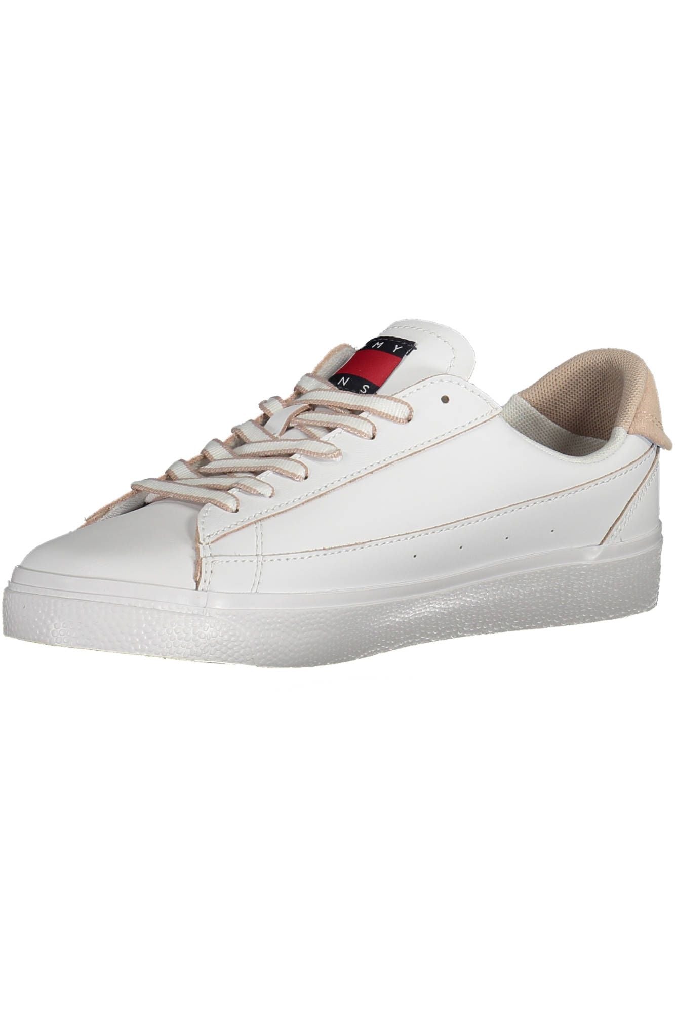 White Polyester Women Sneaker