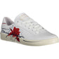 White Polyester Women Sneaker