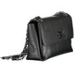 Black Polyester Women Handbag