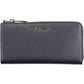 Blue Polyurethane Women Wallet