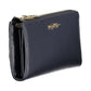 Blue Polyurethane Women Wallet