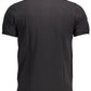 Black Cotton Men Polo Shirt