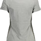 Gray Cotton Women T-Shirt