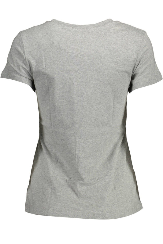 Gray Cotton Women T-Shirt