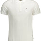 White Cotton Men Polo Shirt