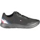Black Polyester Men Sneaker