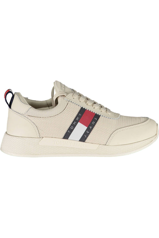 Beige Polyester Women Sneaker