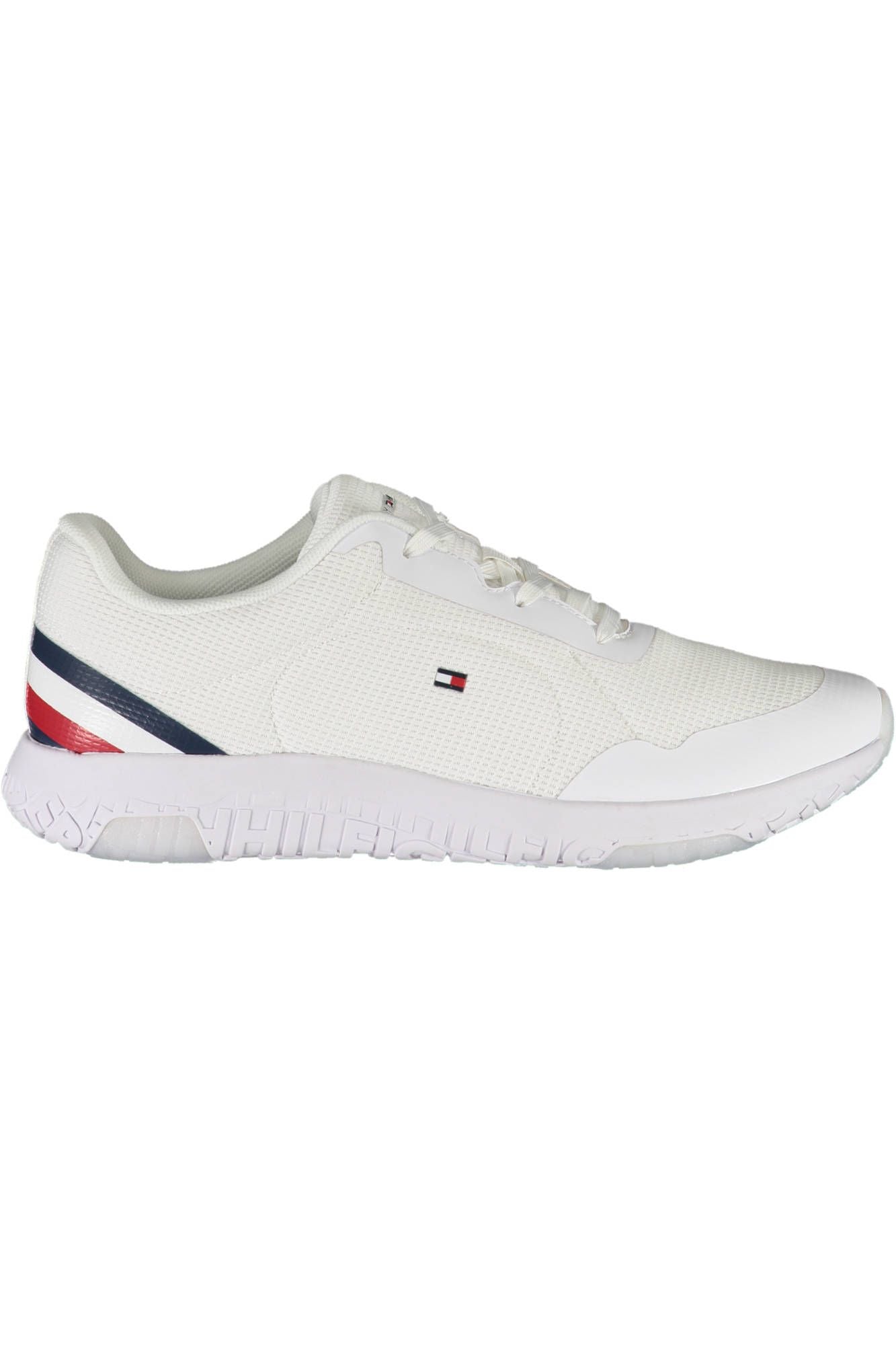 White Polyester Men Sneaker