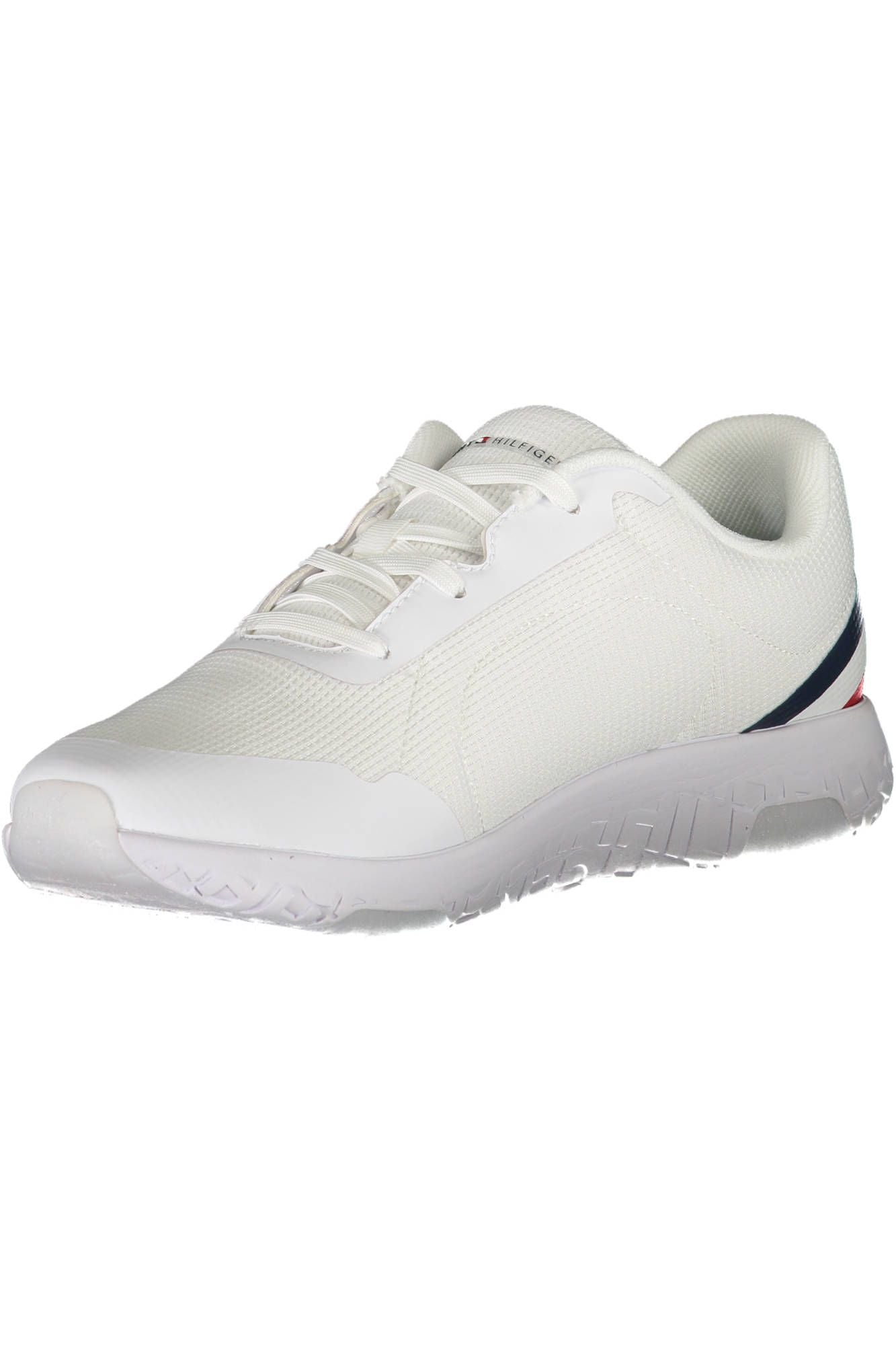 White Polyester Men Sneaker