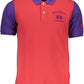Red Cotton Men Polo Shirt