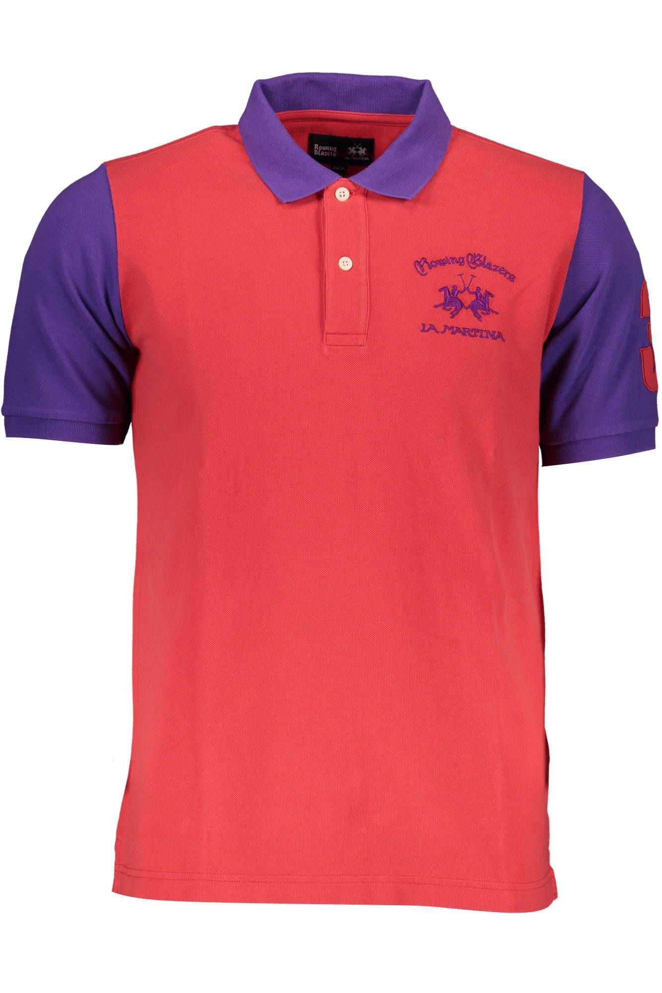 Red Cotton Men Polo Shirt